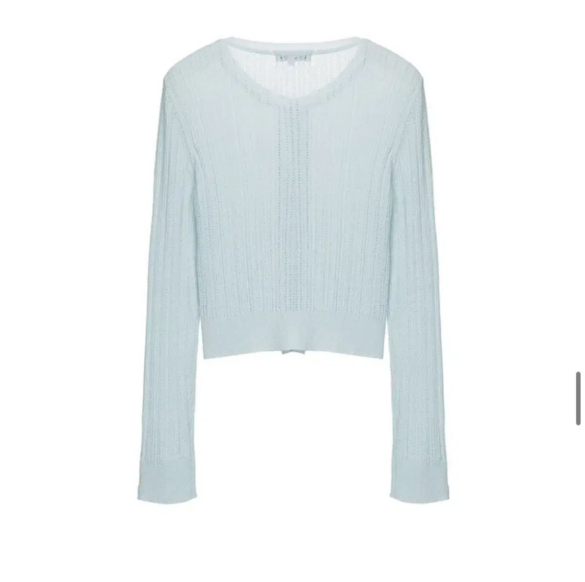 ルーブル Summer-boucle Ribbed カーディガン ライトブルー