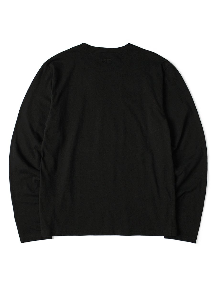 キャピタル 20 カーテン コンチョ プリント ジャージ クルー ロング Tシャツ ブラック 3