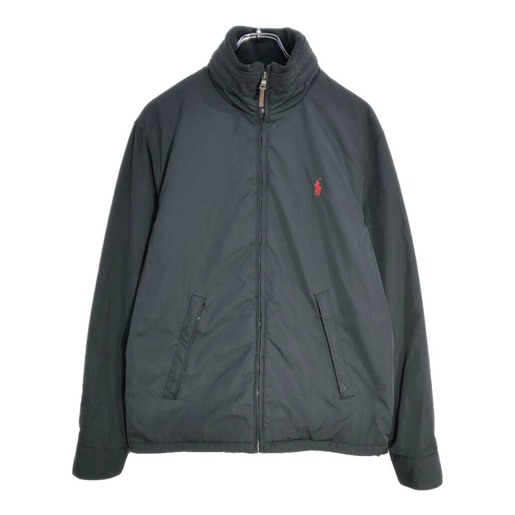 Polo by Ralph Lauren ポロ ラルフローレン ウォームアップジャケット ブラック メンズ S 古着 V6829
