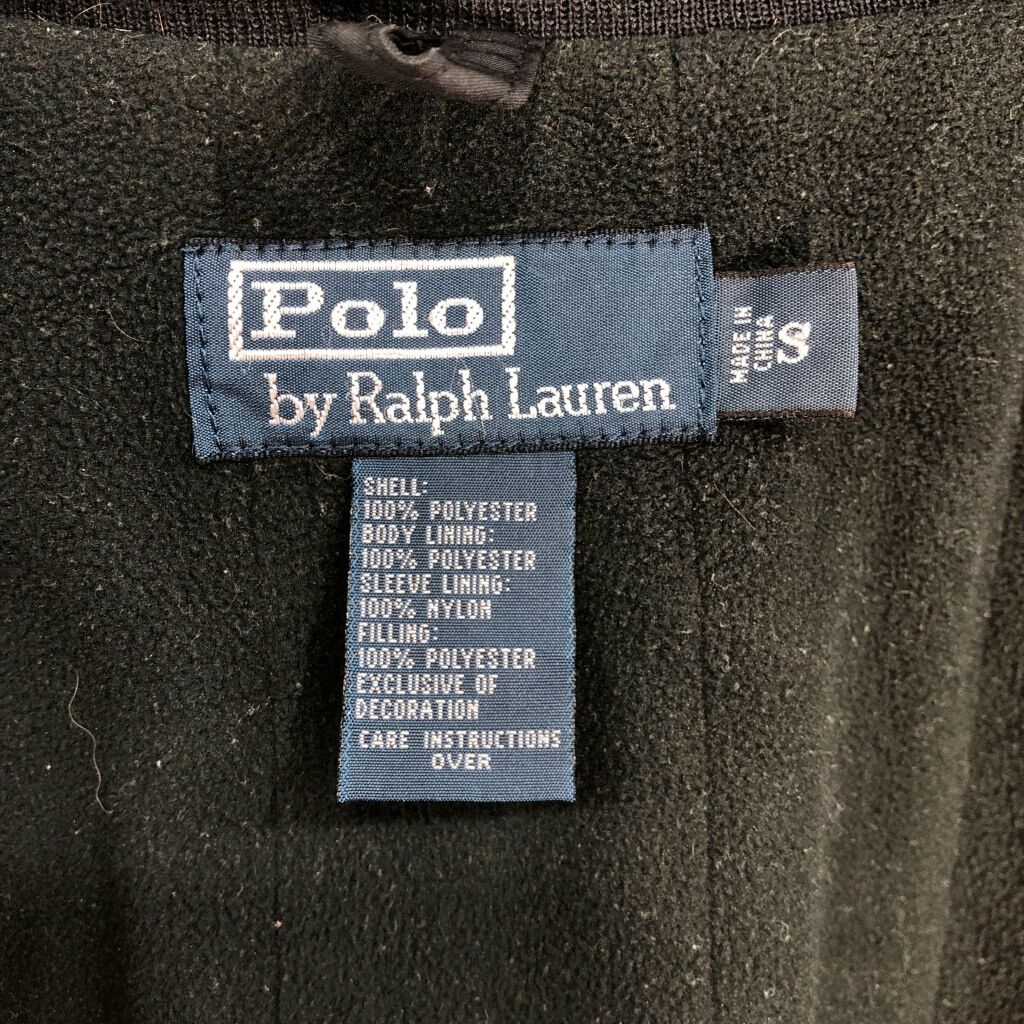 Polo by Ralph Lauren ポロ ラルフローレン ウォームアップジャケット ブラック メンズ S 古着 V6829 KANDAIZUMI_COM