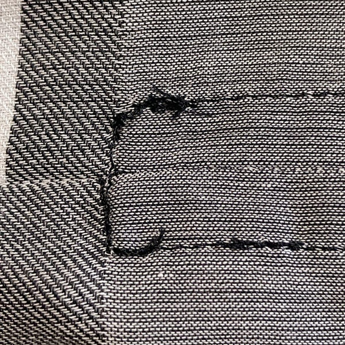 白×黒×ブラウン 変形袖