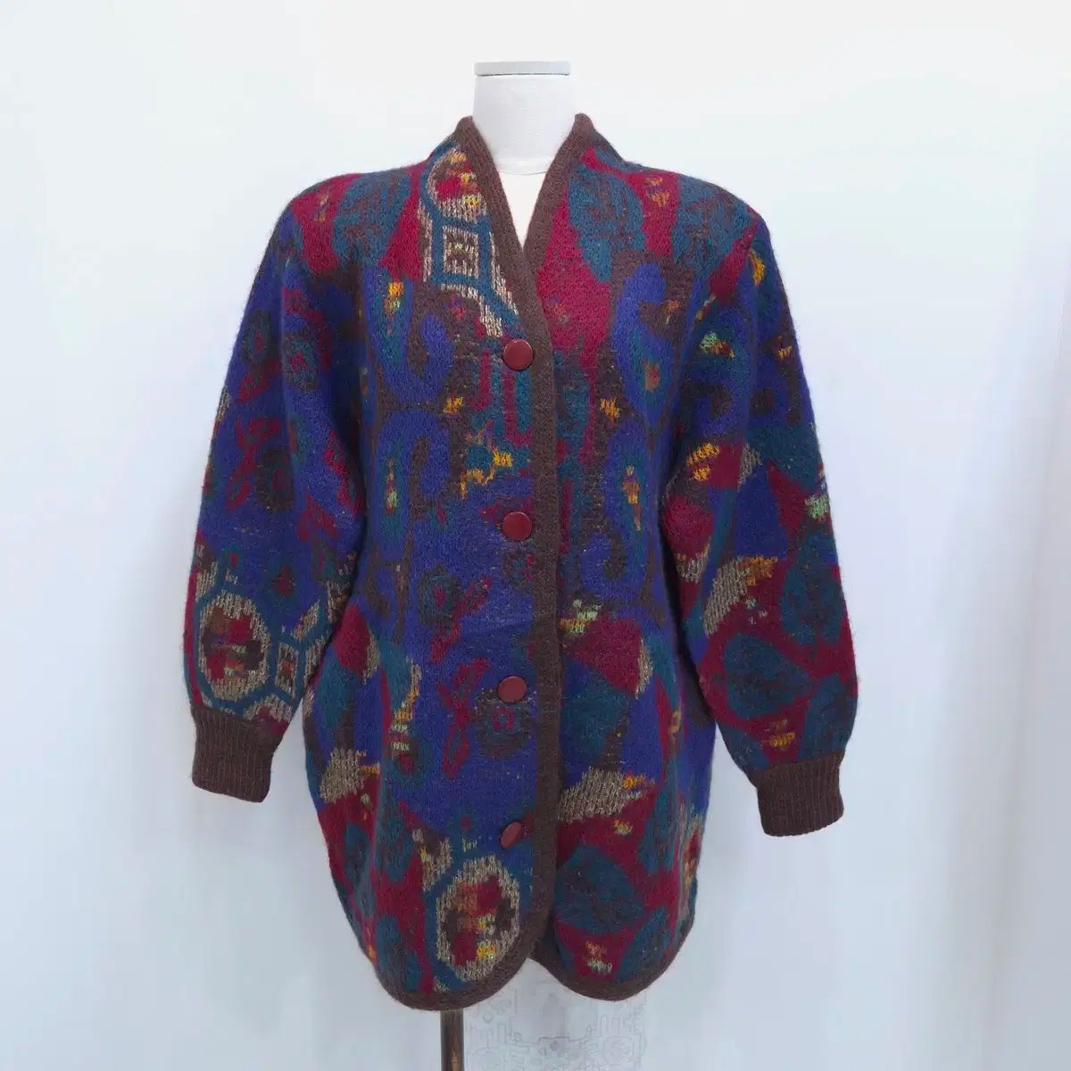 カネボウ モイベル ヴィンテージ モヘア アート パータン カーディガン