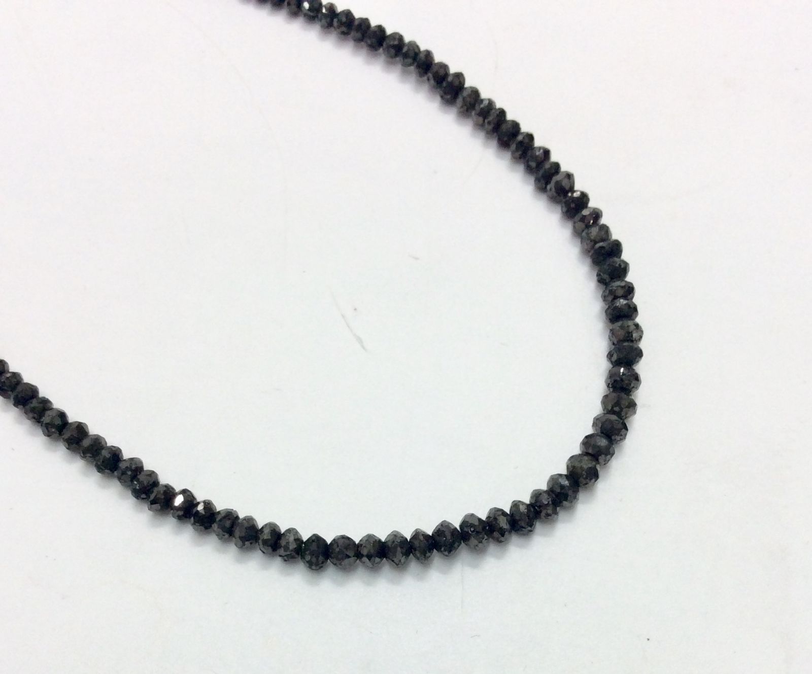 美品】ラフォーレ ブラックダイヤ ネックレス K18WG 刻印 20.00ct 総