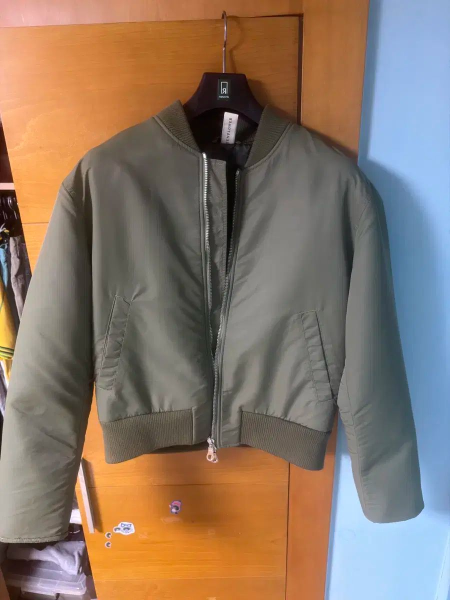 フラワー ブルゾン オリーブ 48サイズ