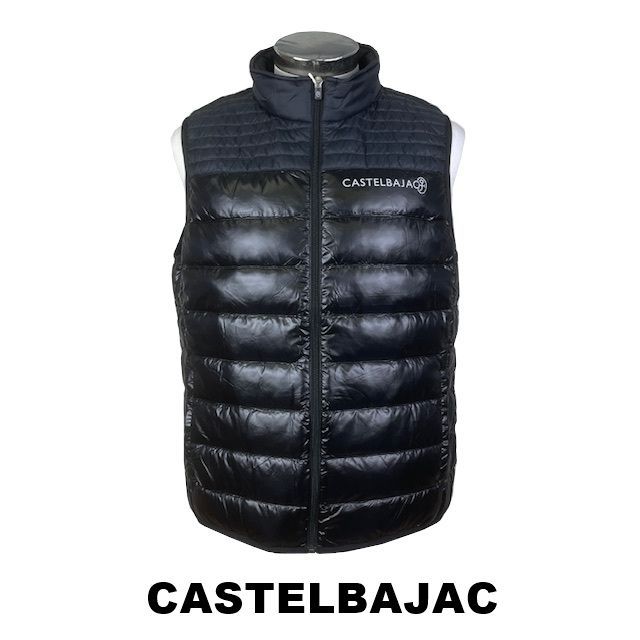 カステルバジャック 軽量ハイブリッドダウンベスト -4 クロ