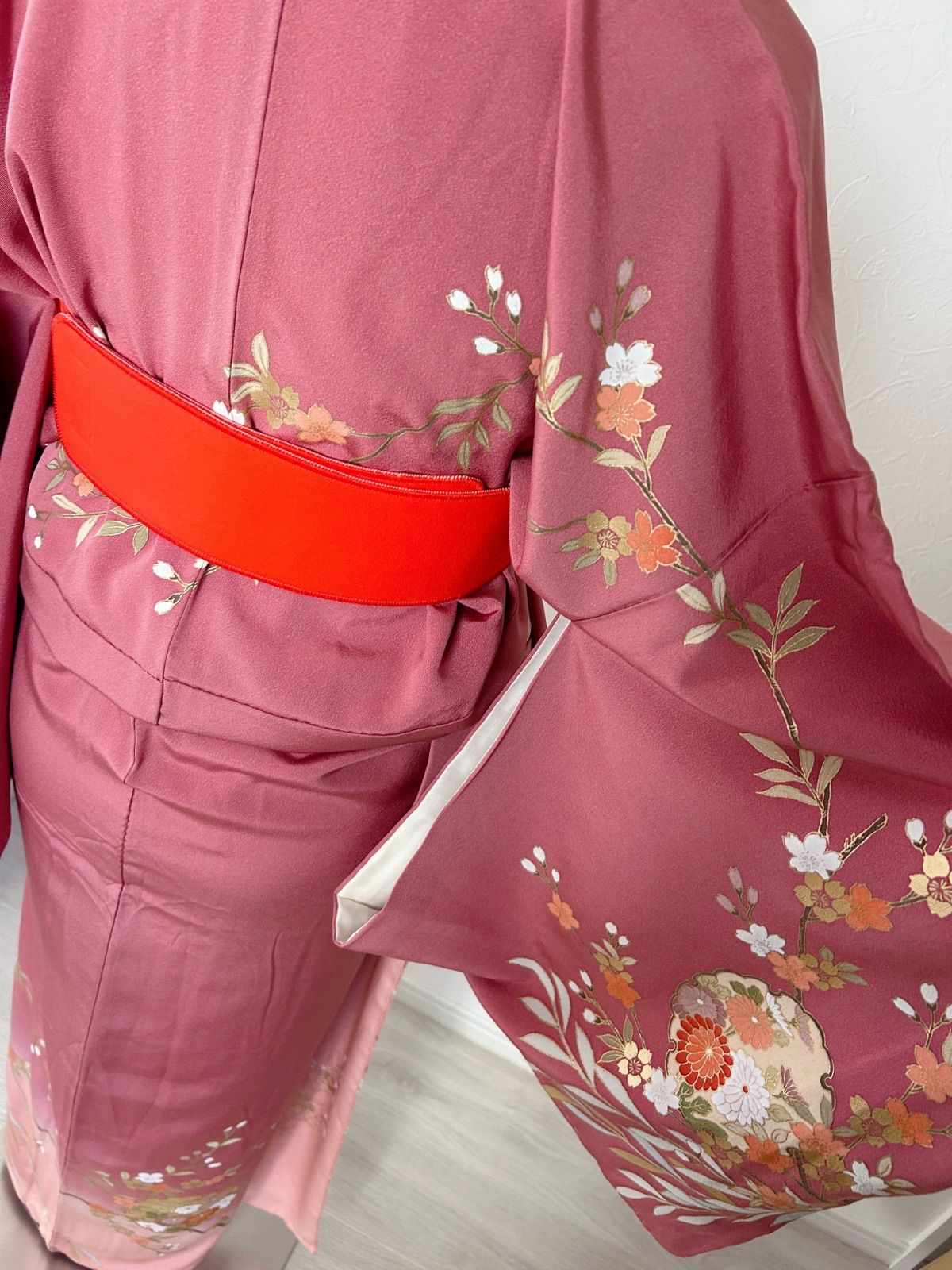 淡いピンク 縁起柄