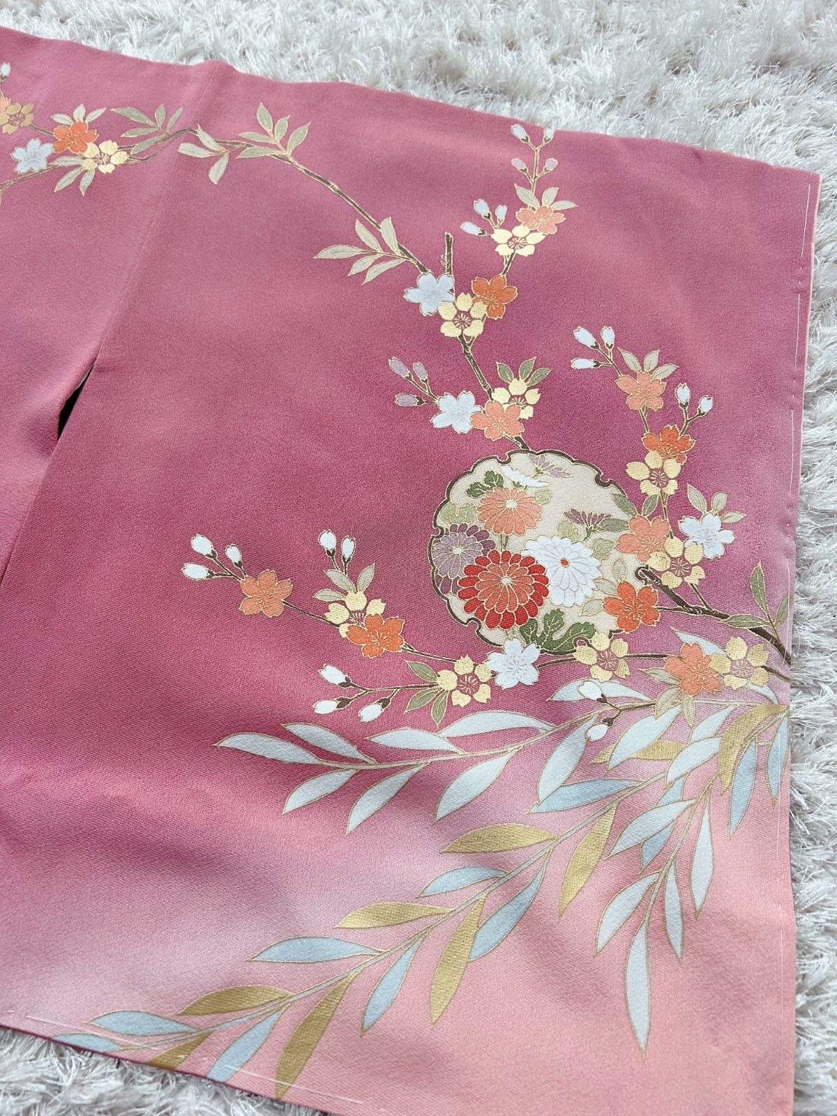 正絹訪問着フルセット 金彩