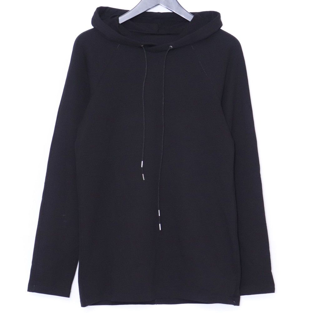 INCARNATION ストレッチフード長袖カットソー XSサイズ ブラック