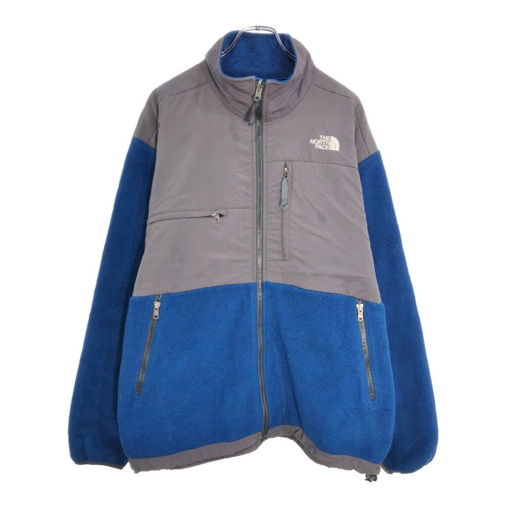 THE NORTH FACE ノースフェイス Denali デナリ フリースジャケット アウトドア ブルー メンズ L 古着 V6827