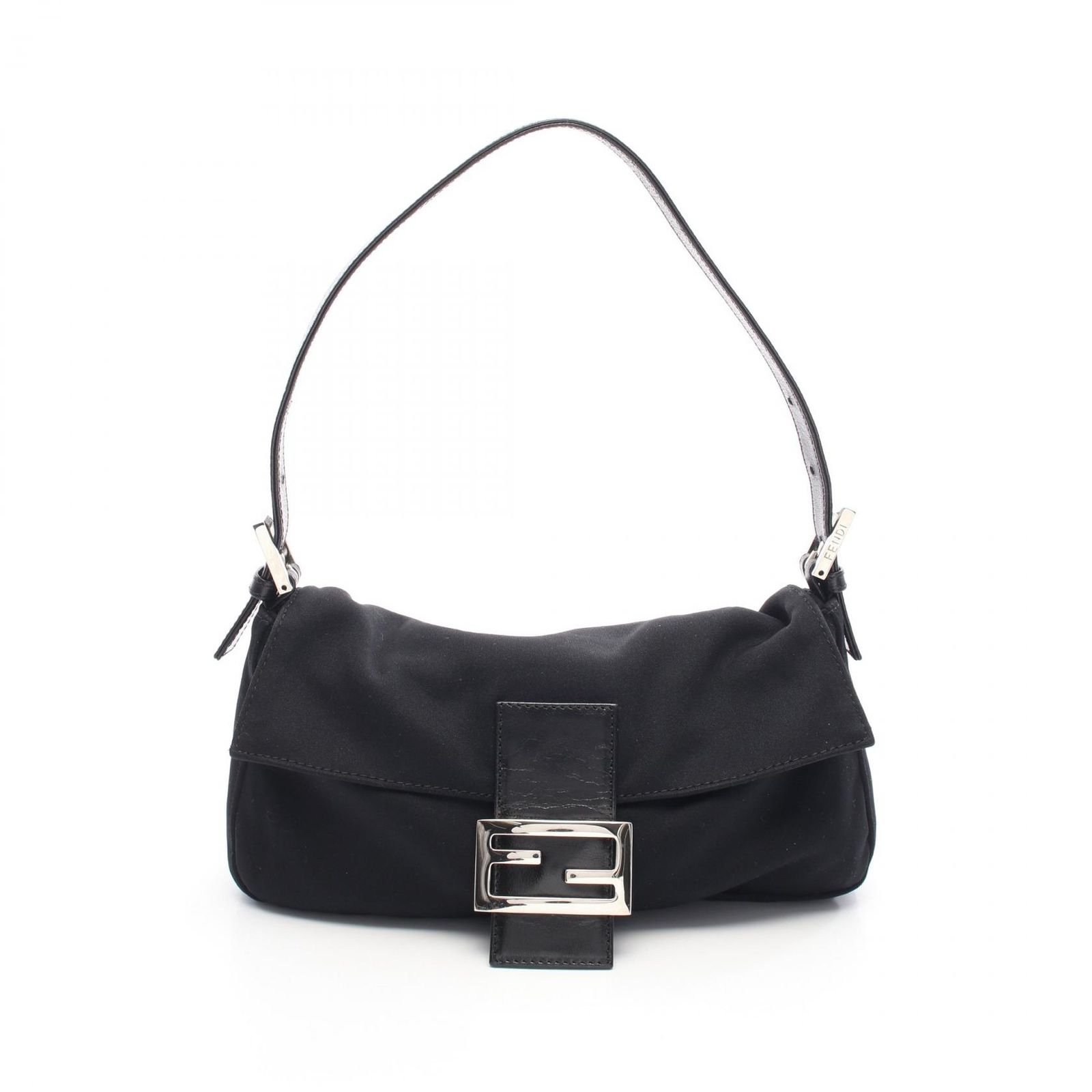 フェンディ FENDI ハンドバッグ マンマバケット 26424 ブラック レザー マンマバケット ハンドバッグ レディース Used B