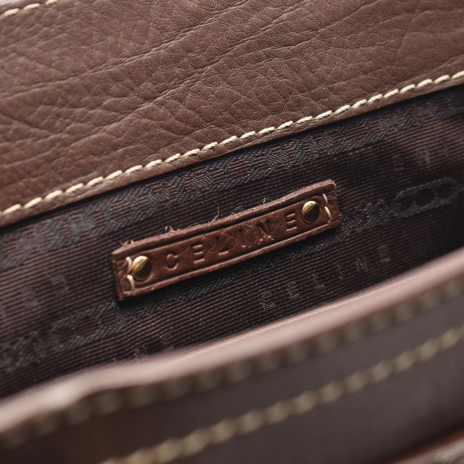 セリーヌ CELINE ハンドバッグ ブギーバッグ ブラウン レザー ブギーバッグ レディース Used B DECORATOM_COM_BR