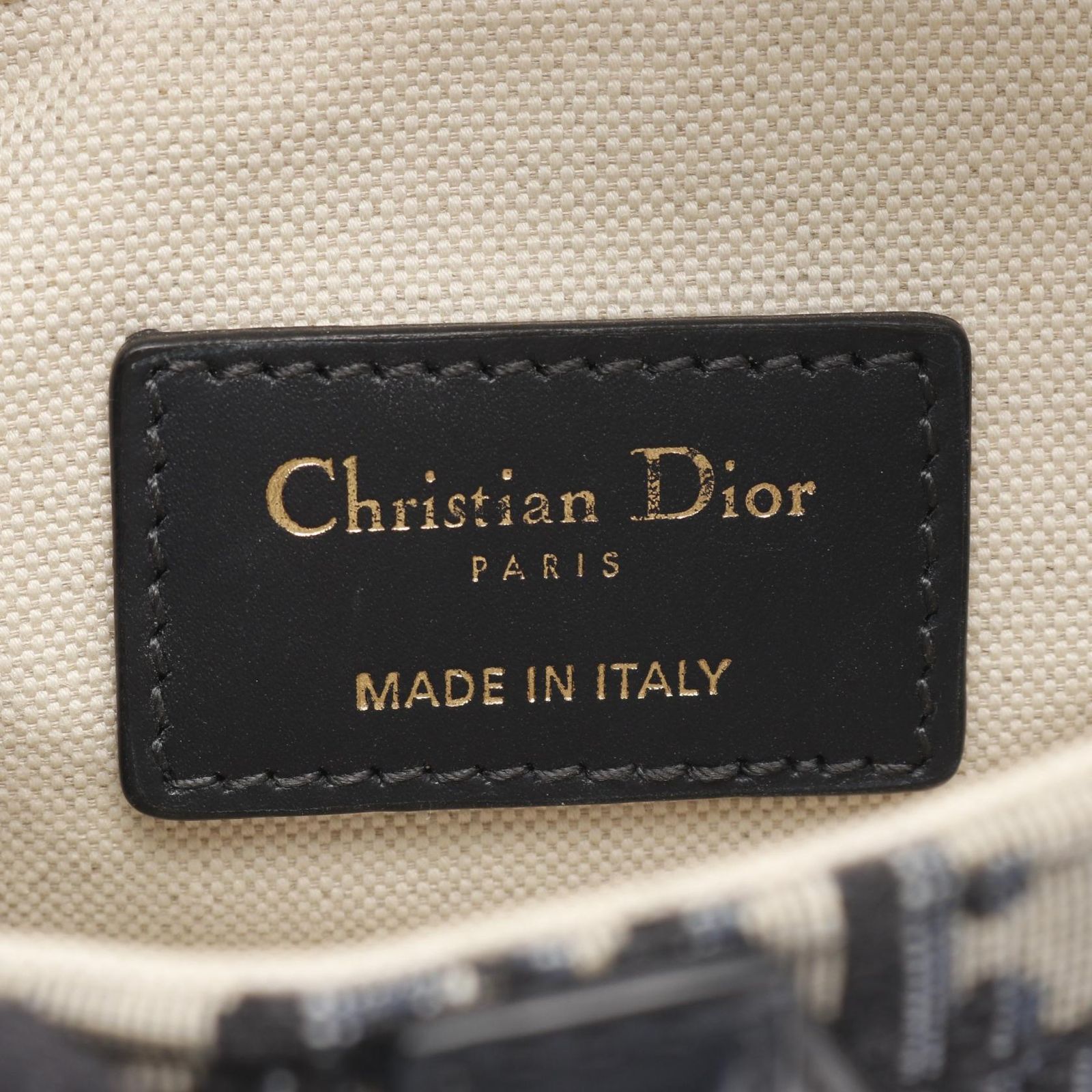 ディオール Dior ハンドバッグ サドルバッグ ミニ オブリークジャガード ネイビー キャンバス レザー オブリーク サドルバッグ ミニ レディース Used A DECORATOM_COM_BR