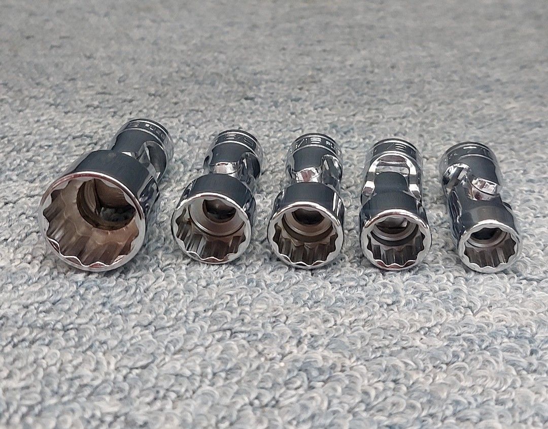 Snap-on 3 8 ユニバーサル ソケット 14-26mm 5個セット FU14A~FU26A 12角 スナップオン