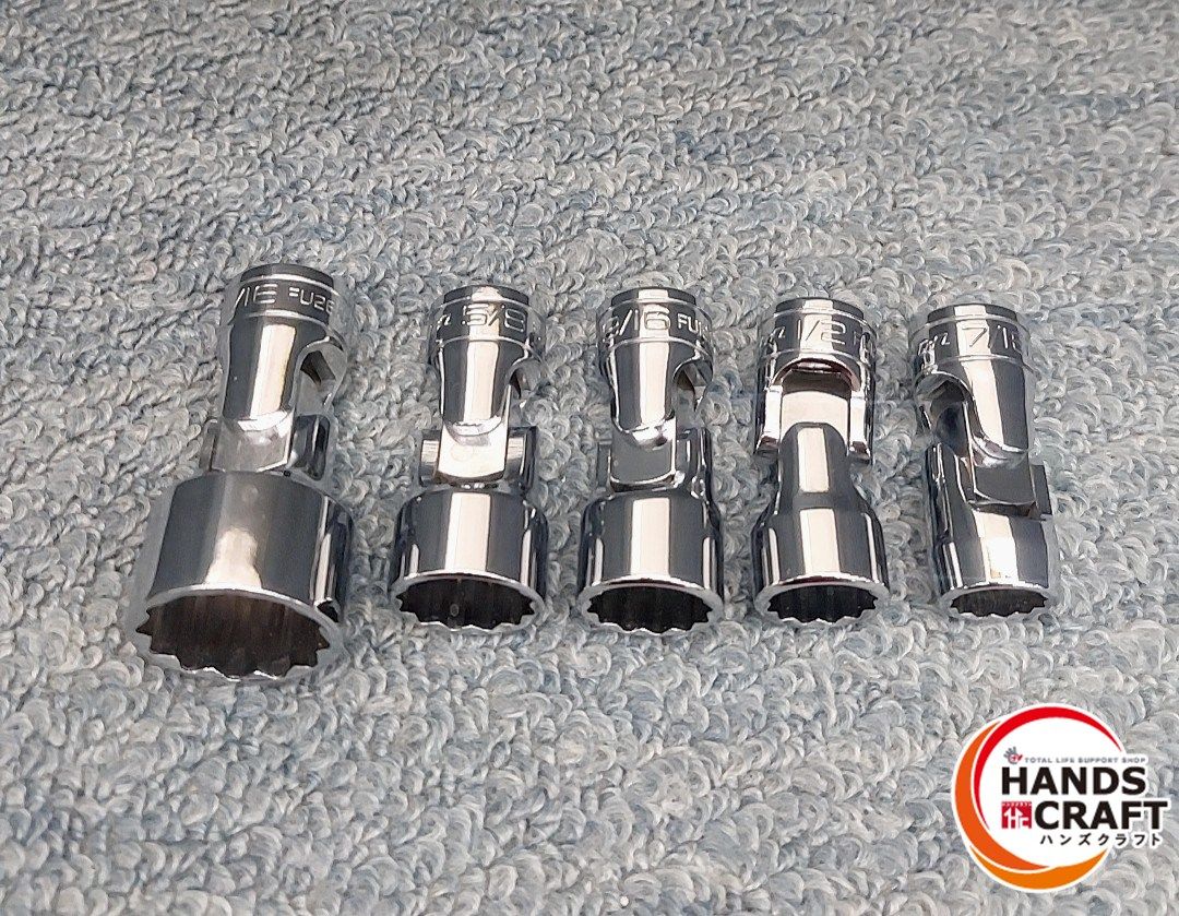 Snap-on 3 8 ユニバーサル ソケット 14-26mm 5個セット FU14A~FU26A 12角 スナップオン