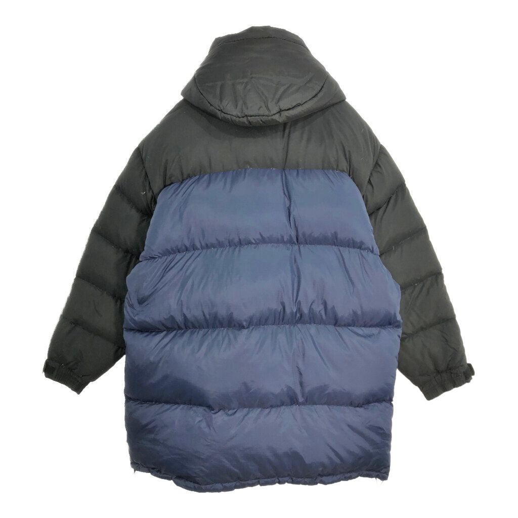 90年代 FIRST DOWN ファーストダウン ダウンジャケット アウトドア ネイビー メンズ L 古着 V6826