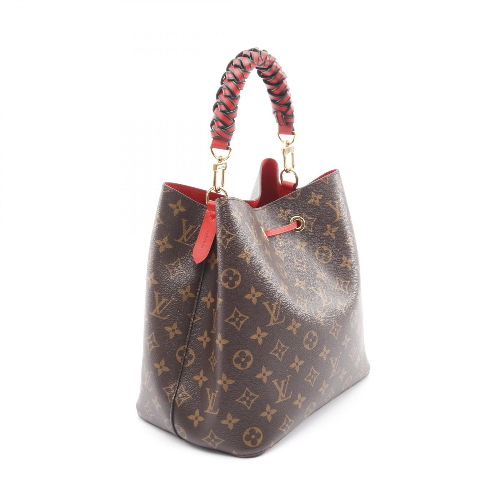 ルイ ヴィトン LOUIS VUITTON ハンドバッグ ネオノエ モノグラム M43985 コクリコ PVCコーティングキャンバス レザー ネオノエ レディース Used A