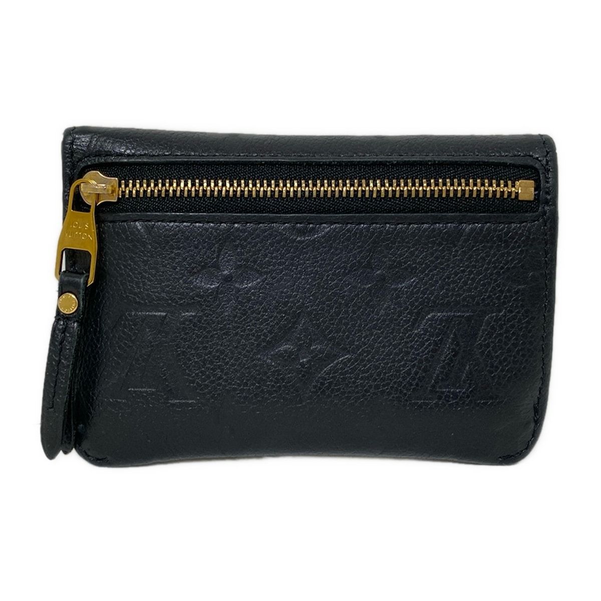 LOUIS VUITTON ルイヴィトン コインケース モノグラム アンプラント ポシェットクレ M60633 ノワール レザー