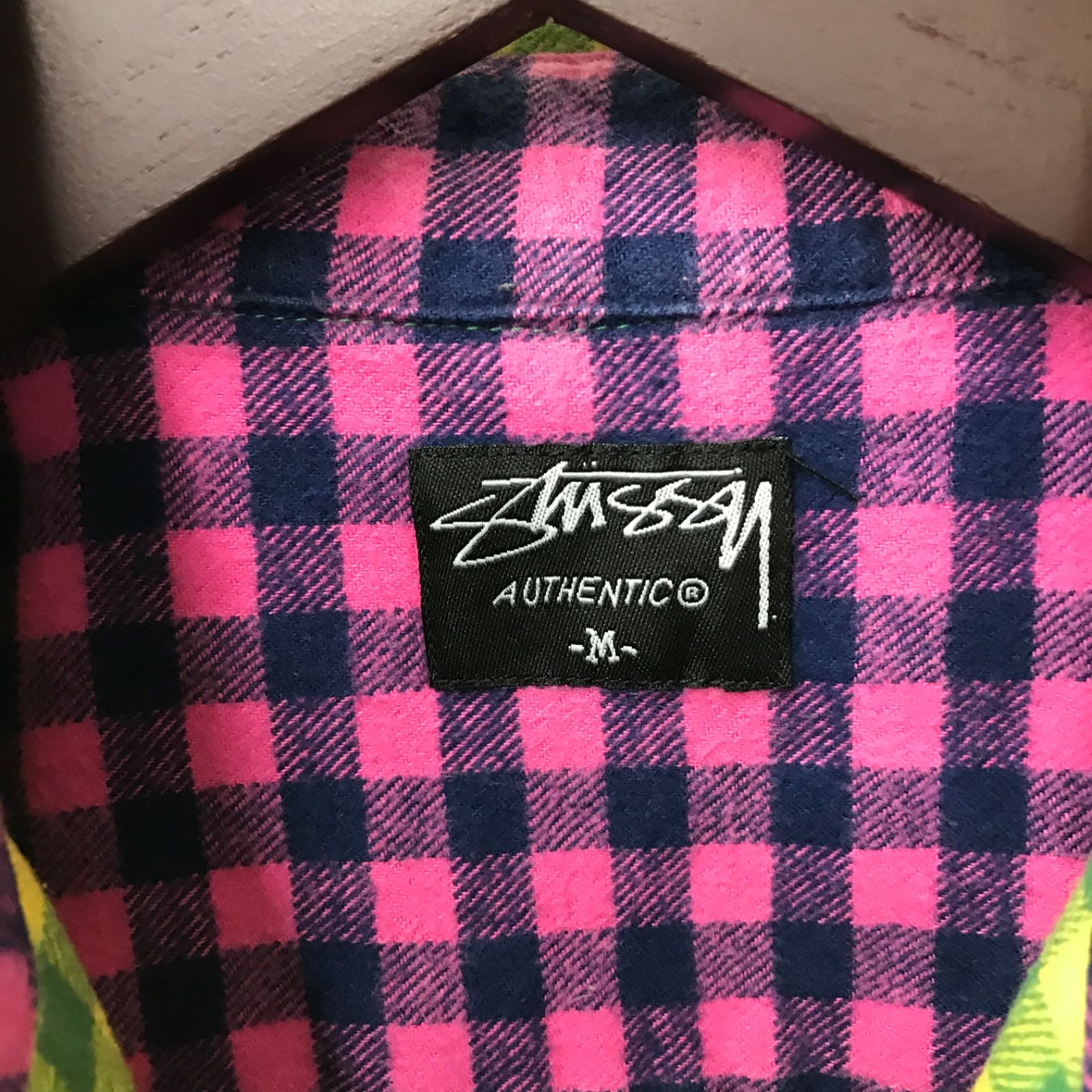 M10217 Stussy ステューシー 00s AUTHENTIC ギンガムチェック