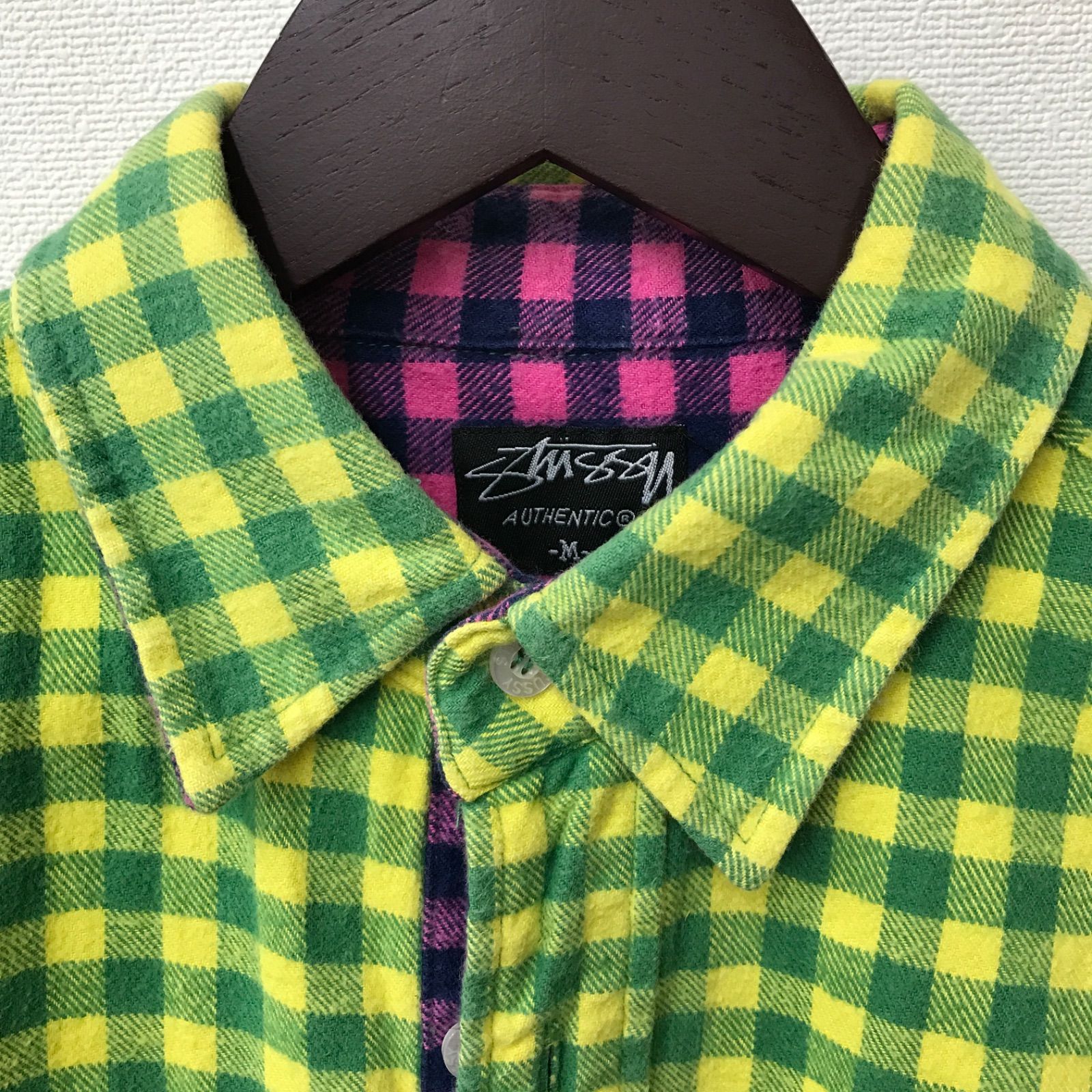 M10217 Stussy ステューシー 00s AUTHENTIC ギンガムチェック