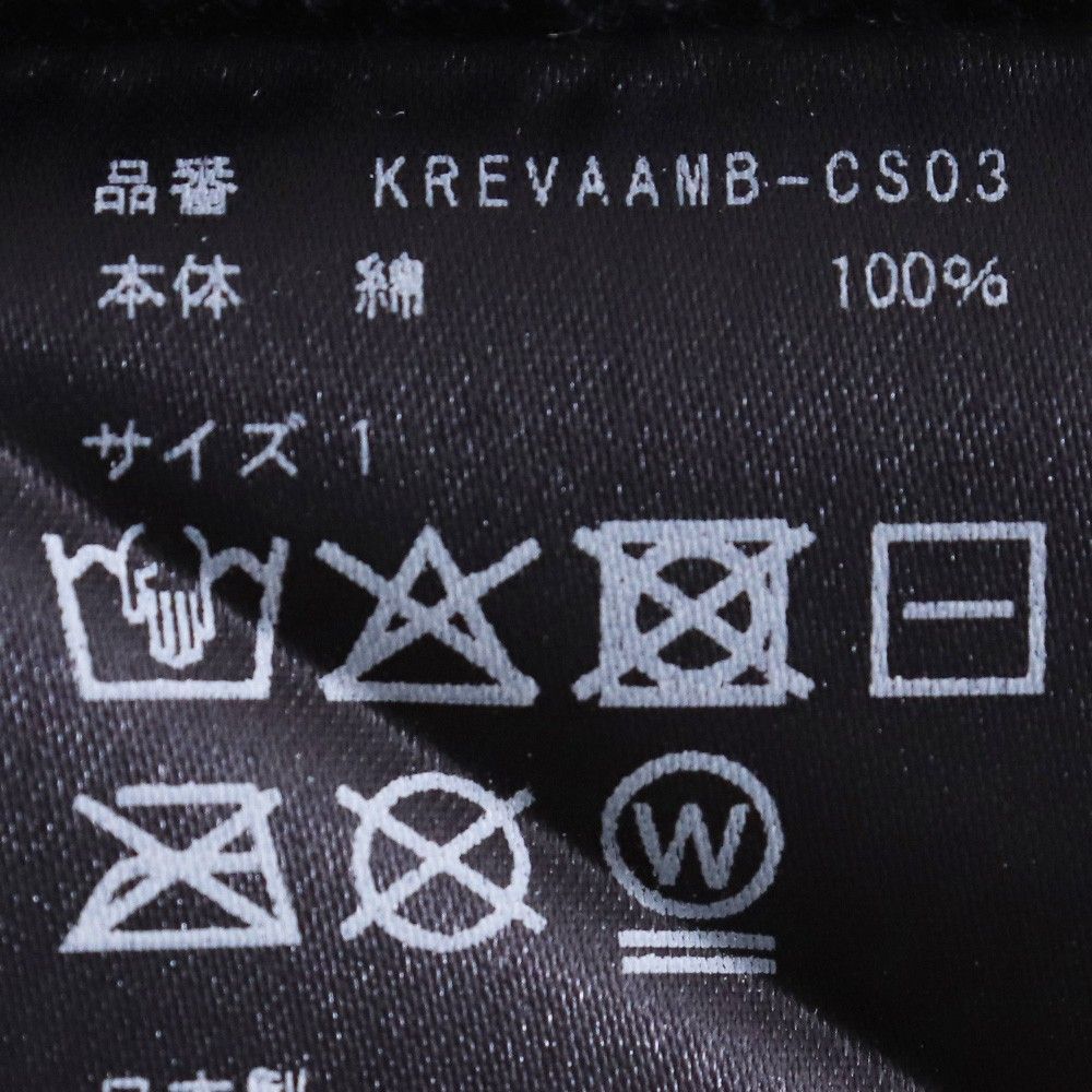 未使用 ALMOSTBLACK × KREVA CREW NECK T-Shirts サイズ1 ブラック