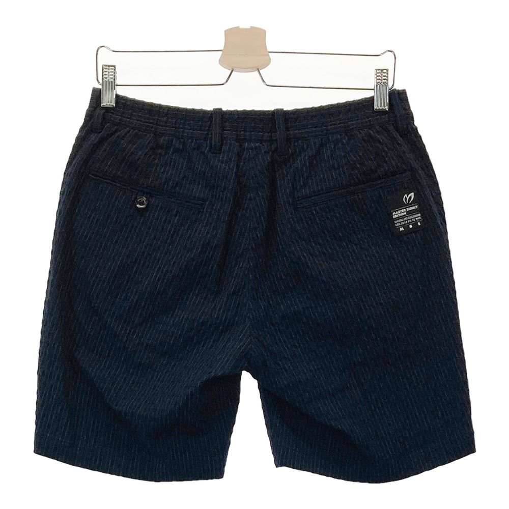 サイズ 4 MASTER BUNNY EDITION マスターバニーエディション ハーフパンツ ストライプ柄 ネイビー系 240101482980 ゴルフウェア メンズ ストスト