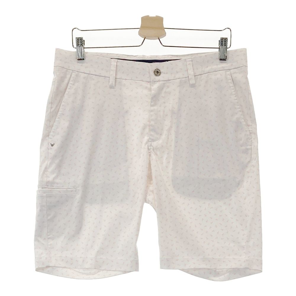 callaway キャロウェイ 新品タグ付き ホワイト パンツ 総柄 L callaway キャロウェイ 新品タグ付き ホワイト パンツ 総柄 L