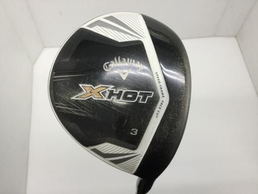キャロウェイ X HOT 3W フェアウェイウッド FW 純正特注シャフト フレックスS メンズ 男性用 右利き 右用 Cランク ゴルフクラブ