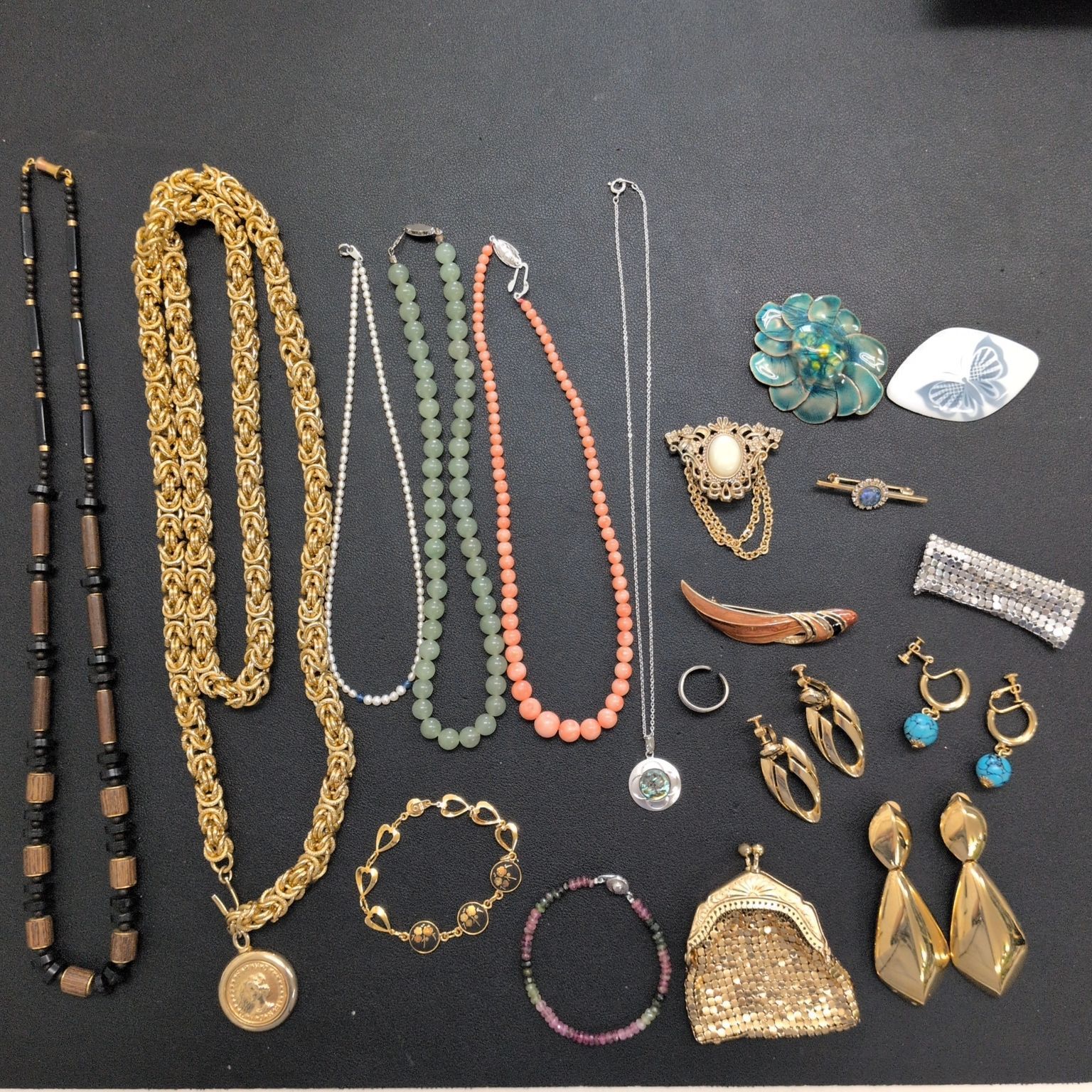 遺品整理 まとめて⑳ ジュエリー SILVER925あり ブランドあり GIVENCHY イヤリング ネックレス ブローチ ストーン 珊瑚