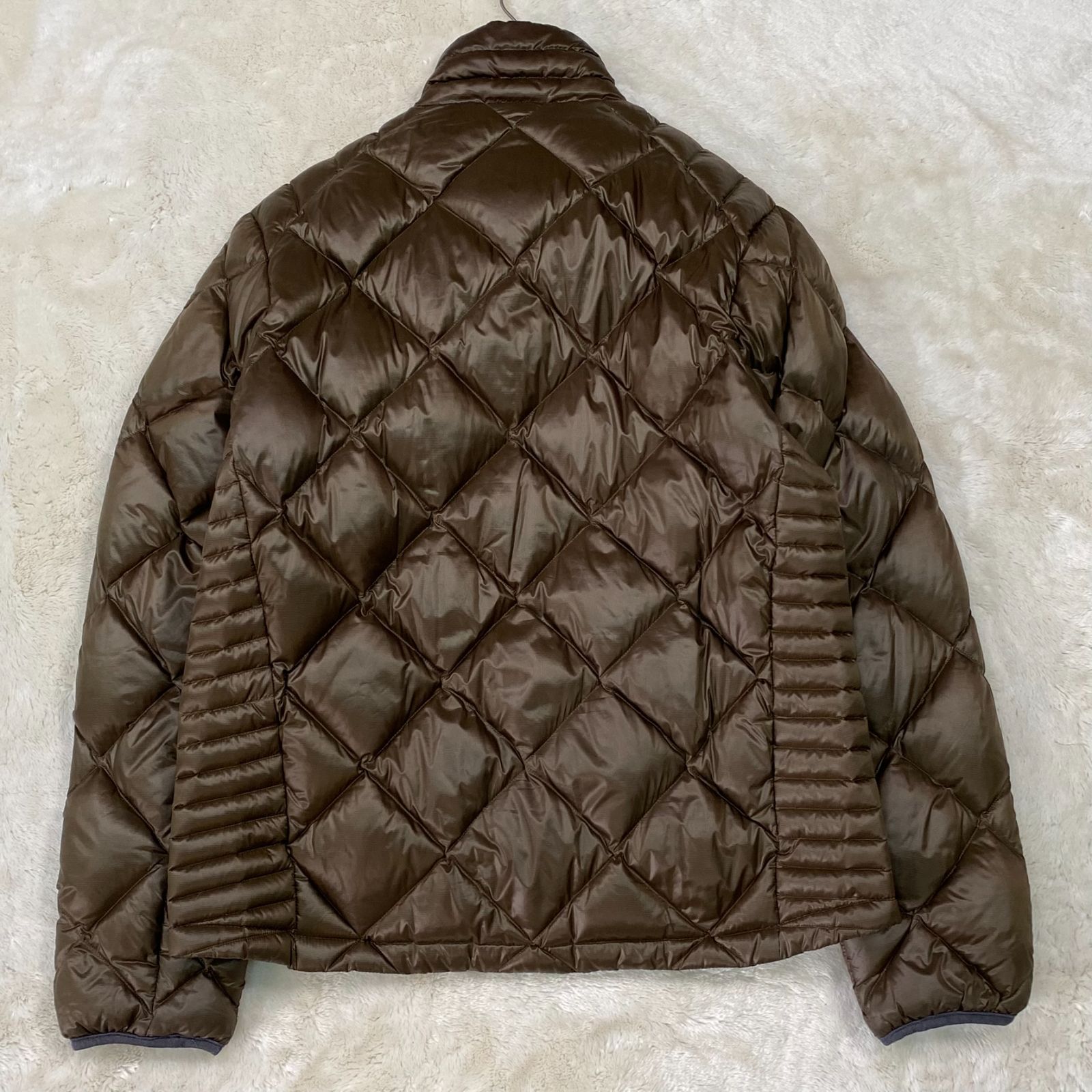 エディーバウアー Eddie Bauer キルティングダウンジャケット power goose down jacket ブラウンEB900Plus Mサイズ