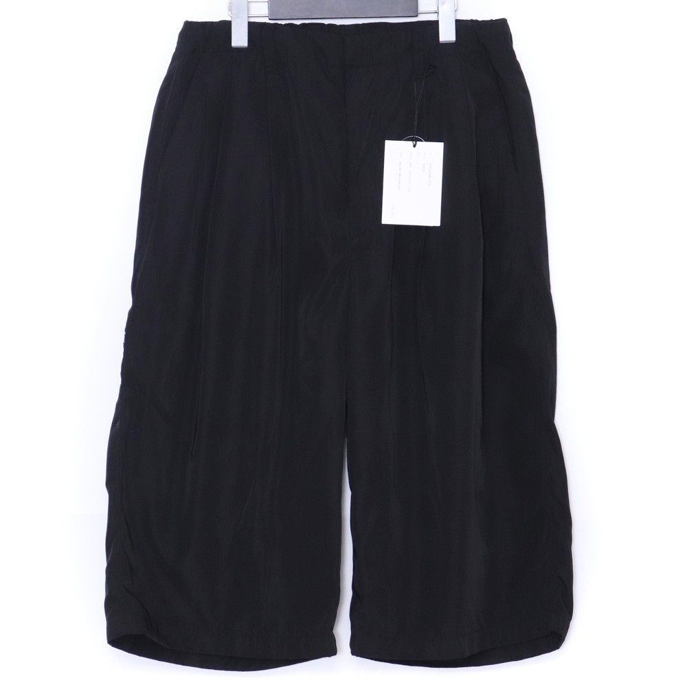 ALMOSTBLACK × KREVA WOVEN WIDE 2 TUCK 8 SHORTS WITH 6 BROOCH サイズ1 ブラック