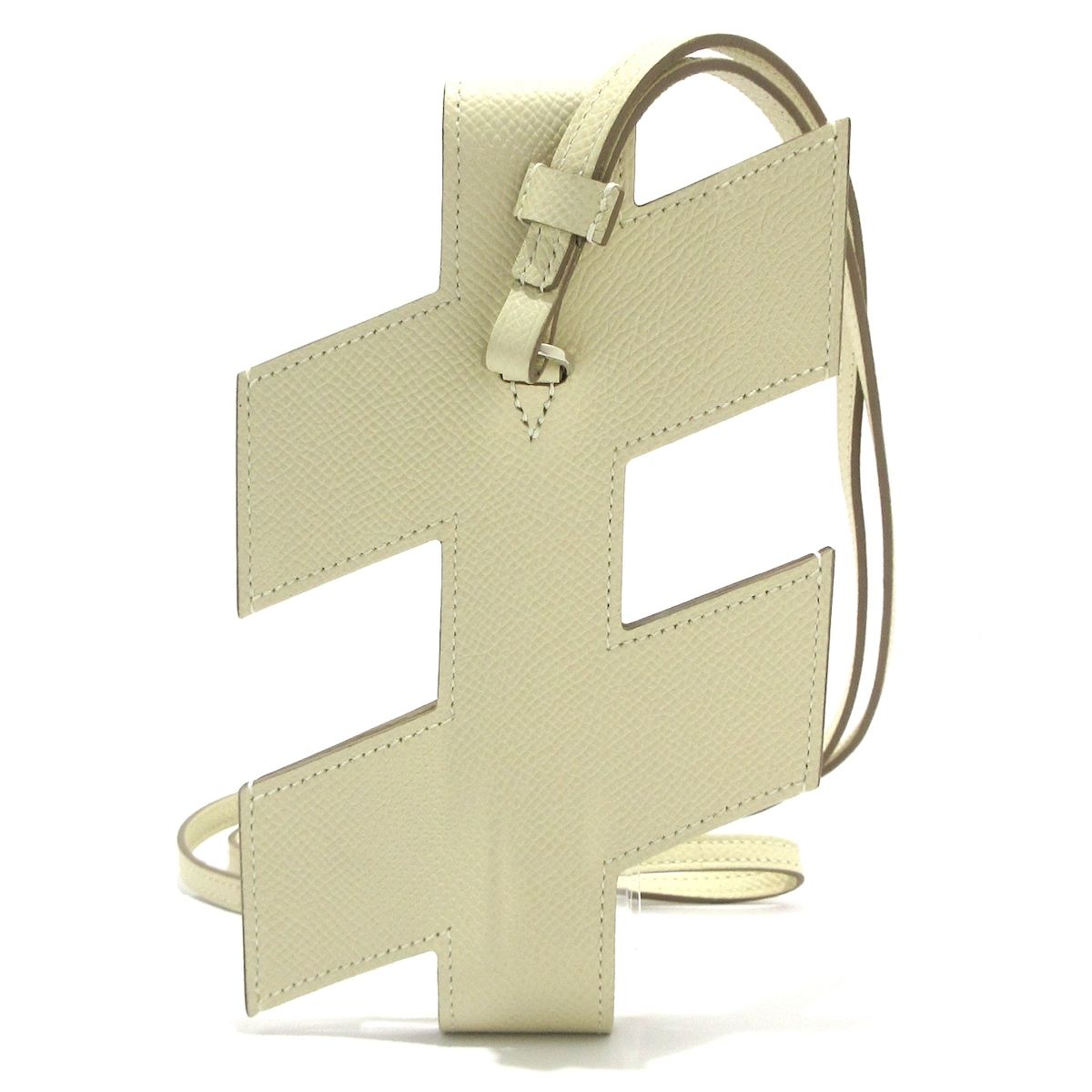 HERMES エルメス 携帯電話ケース スマートフォンケース Hタグ クレ シルバー金具