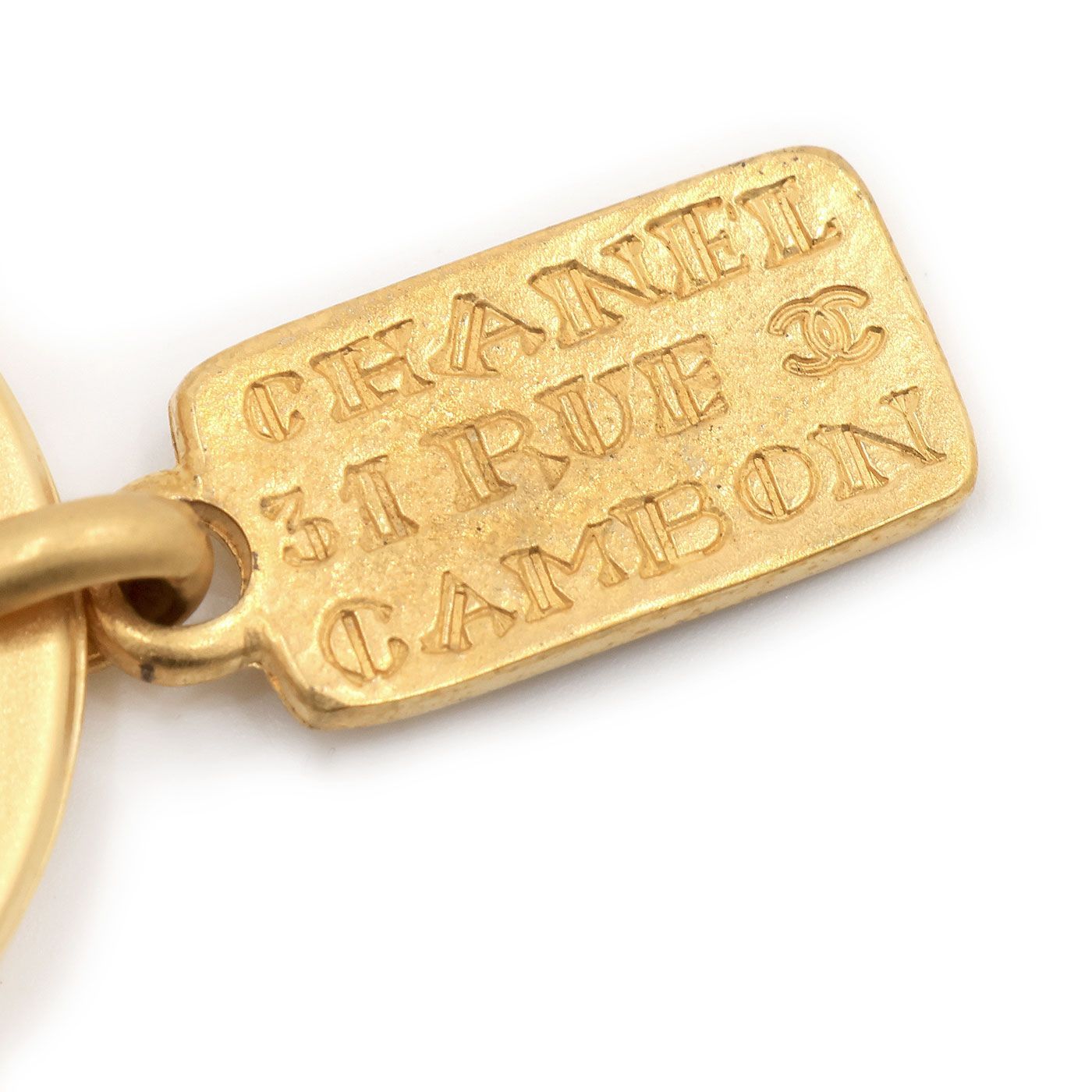 中古 美品 】シャネル CHANEL CAMBON キーホルダー キーリング ココ  