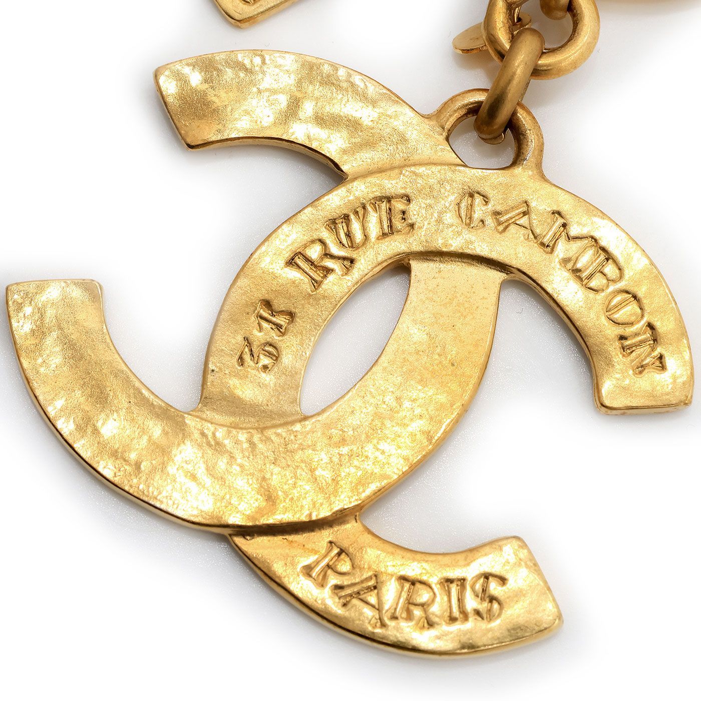 中古 美品 】シャネル CHANEL CAMBON キーホルダー キーリング ココ  