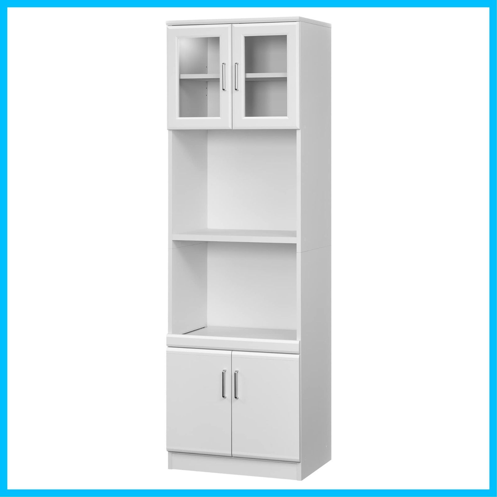 白 幅56.6 ホワイト 高さ180.3 食器棚 奥行41.8cm BRM-1855SL レンジ台 WH 白井産業 ベアルモ