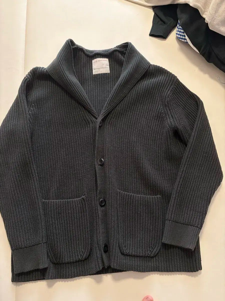 バナナリパブリック ヘリテイジ ショール カラ カーディガン XL