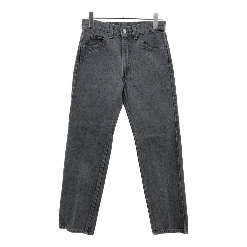 80年代 Levi s リーバイス 40505-0259 デニムパンツ オレンジタブ ブラック メンズ W31 L31 古着 V6030