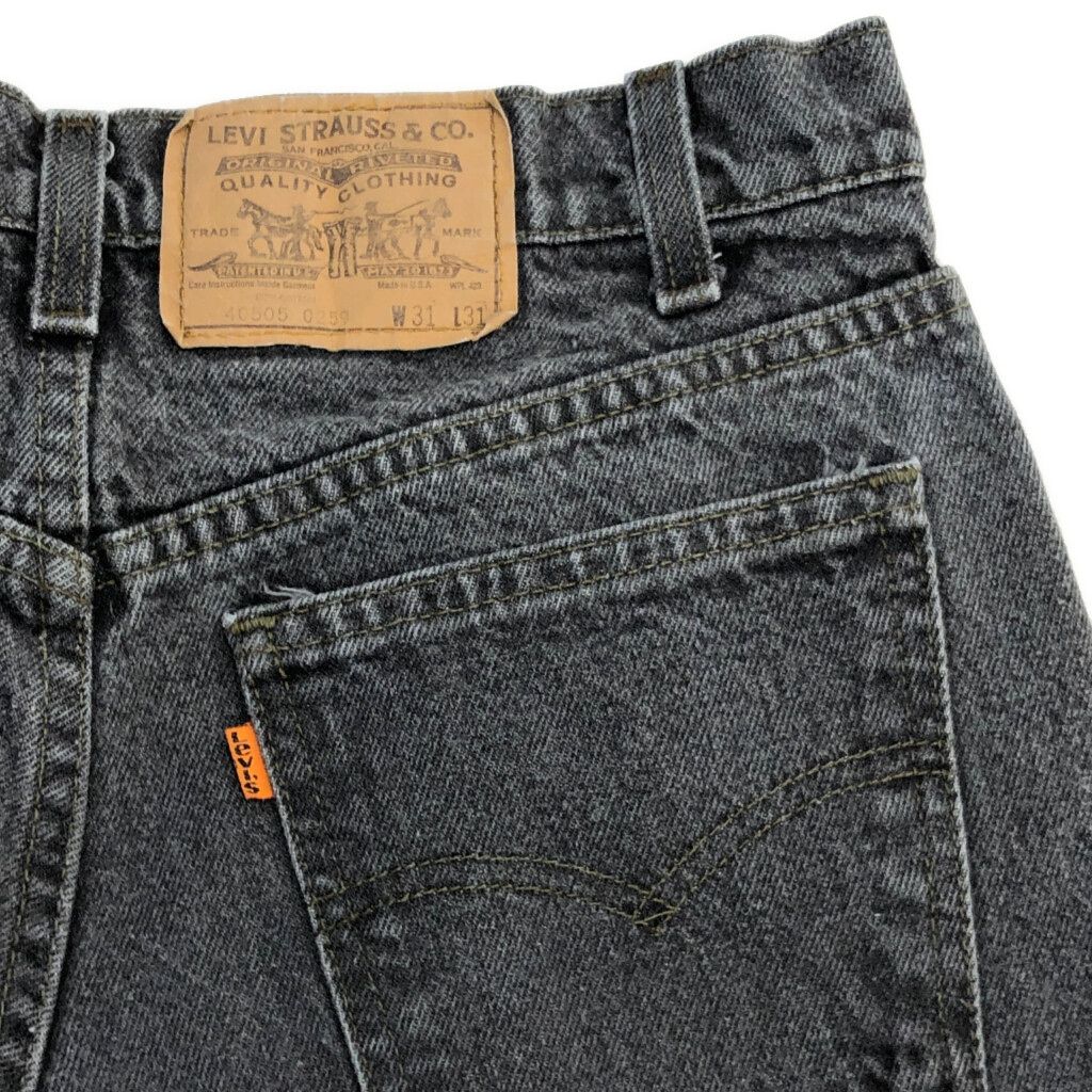 80年代 USA製 Levi's リーバイス 40505-0259 デニムパンツ オレンジ