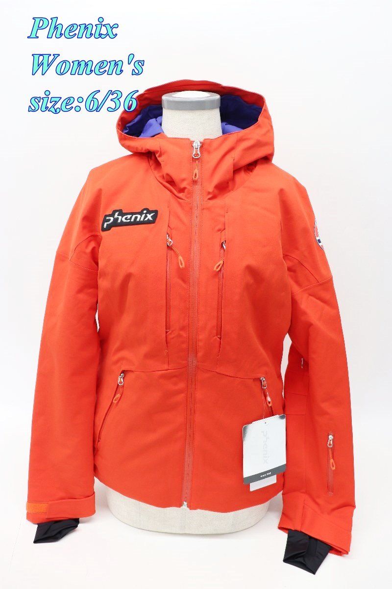 Phenix フェニックス レディース スキージャケット 6 36 レッド EU762OT80 スポーツ トップス アウター R2510-258