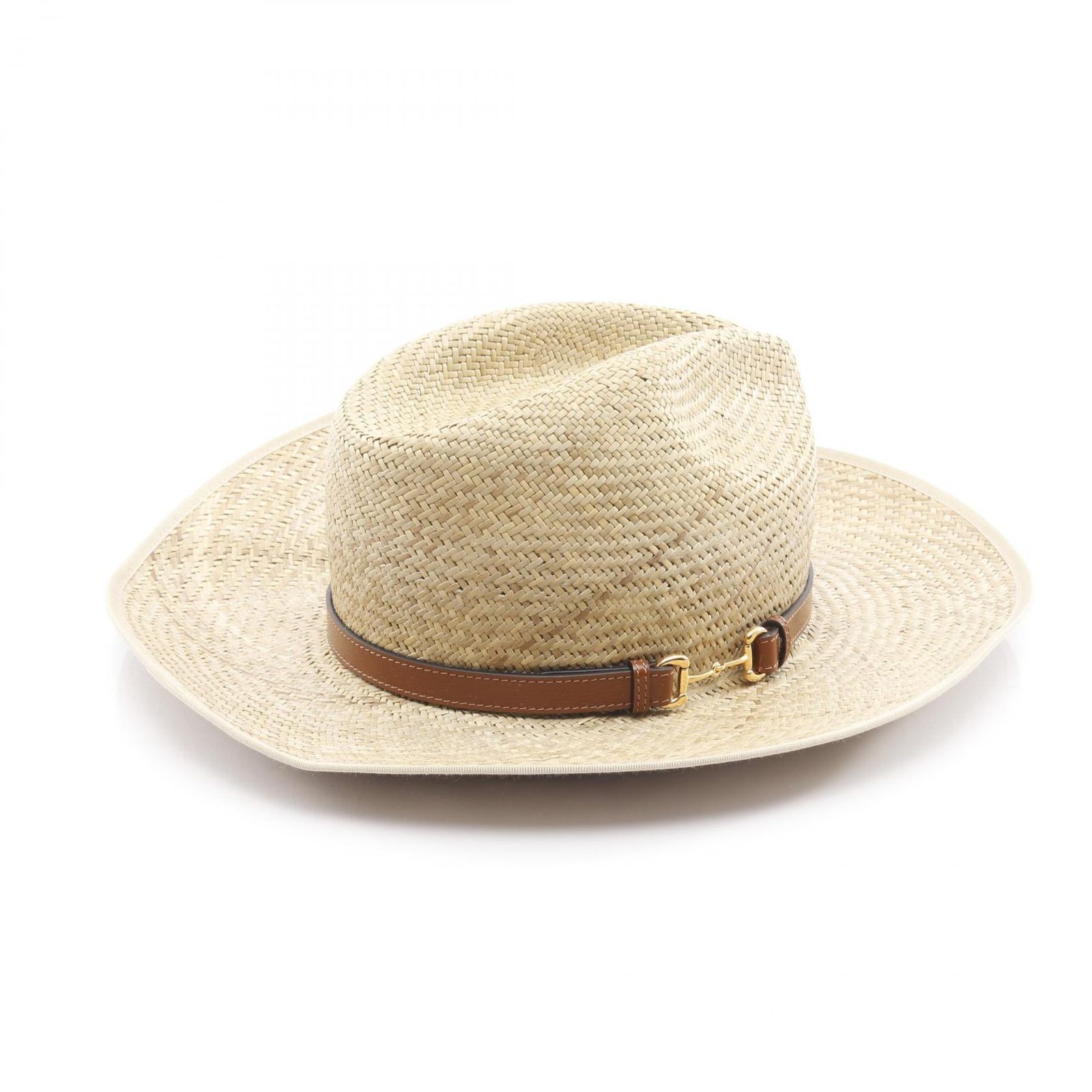 グッチ GUCCI ハット ホースビット ストロー エフェクト 656516 その他 ストローハット レディース Used A