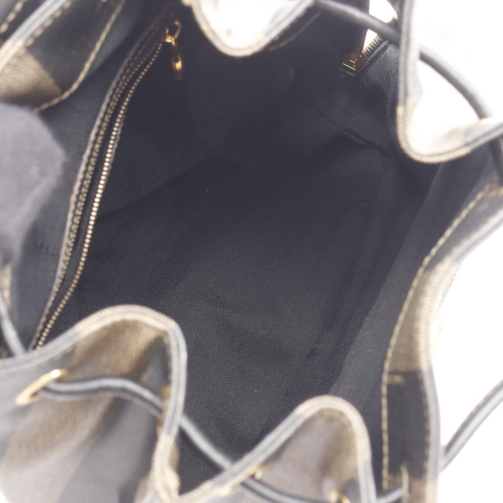 フェンディ FENDI リュックサック バックパック ペカン 259292 PVCコーティングキャンバス レザー ペカン バックパック レディース Used B DECORATOM_COM_BR