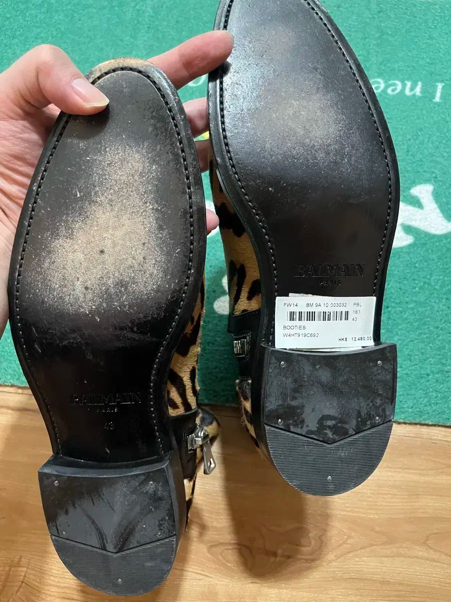  BALMAIN バルマン カーフレザー ヒョウ柄 レオパード ブーツ その他 ブーツ 革靴