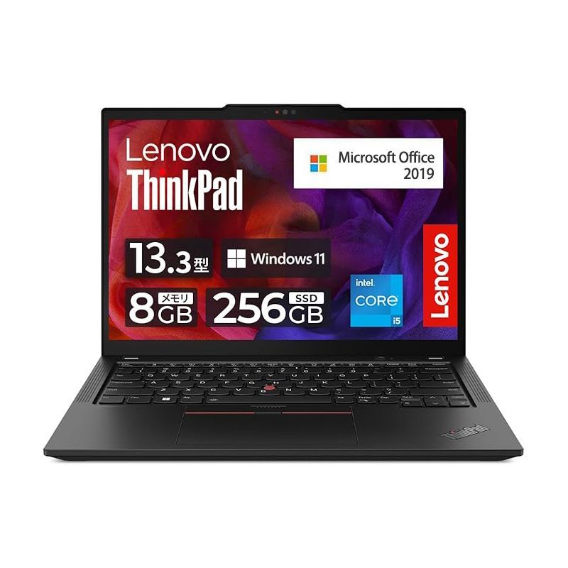 整備済み品 レノボThinkPad X13 gen1 i5第10世代-10210U メモリ8G SSD256 13.3インチ WEBカメラ Win11搭載 MS Office2019