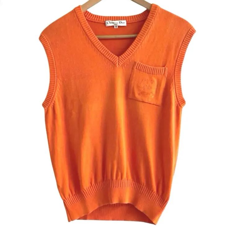 ヴィンテージ Christian Dior クリスチャン ディオール ニット ベスト