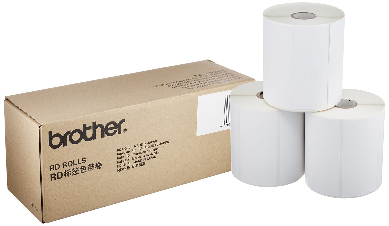 brother プレカット紙ラベル TD-4000 4100N用3本パック RD-S03J1