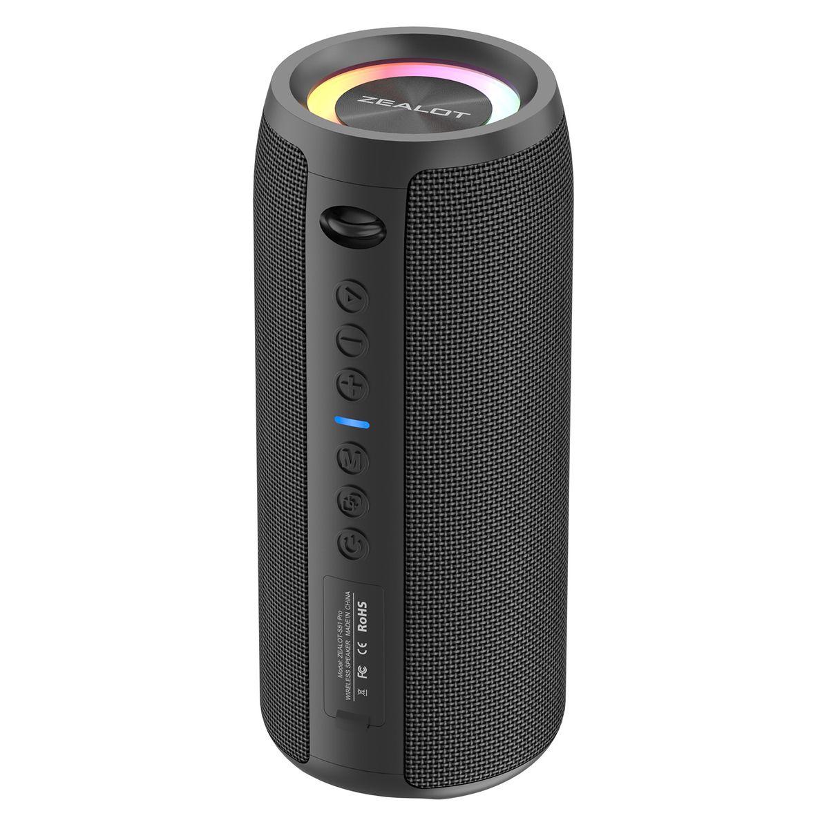 重低音強化&デュアルペアリング ZEALOT S51 Pro ワイヤレススピーカー 高音質 Bluetooth USB充電 AUX接続 ポータブルスピーカー スマホ タブレット テレビ対応 アウトドア 屋内 選べる3色 ブラック