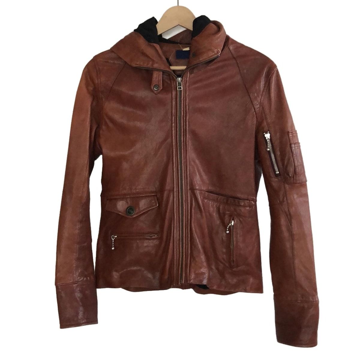 AVIREX アビレックス ブルゾン レディース - ブラウン 長袖 ディアスキン 春 秋