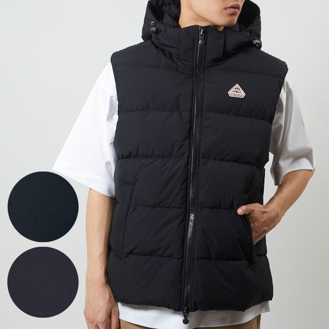 ピレネックス PYRENEX メンズダウンベスト スプートニックメンズアウター ダウンブルゾン ジレ SPOUTNIC MINI RIPSTOP VEST HMS017P HMY021 SPOUTNIC MINI RIPSTOP VEST BLACK