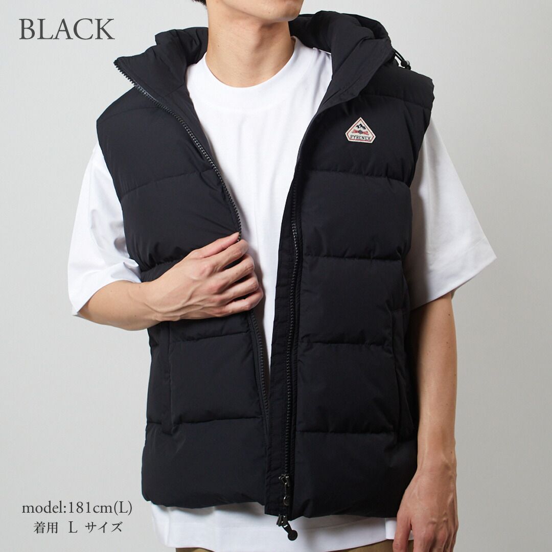 ピレネックス PYRENEX メンズダウンベスト スプートニックメンズアウター ダウンブルゾン ジレ SPOUTNIC MINI RIPSTOP VEST HMS017P HMY021 SPOUTNIC MINI RIPSTOP VEST BLACK KANDAIZUMI_COM