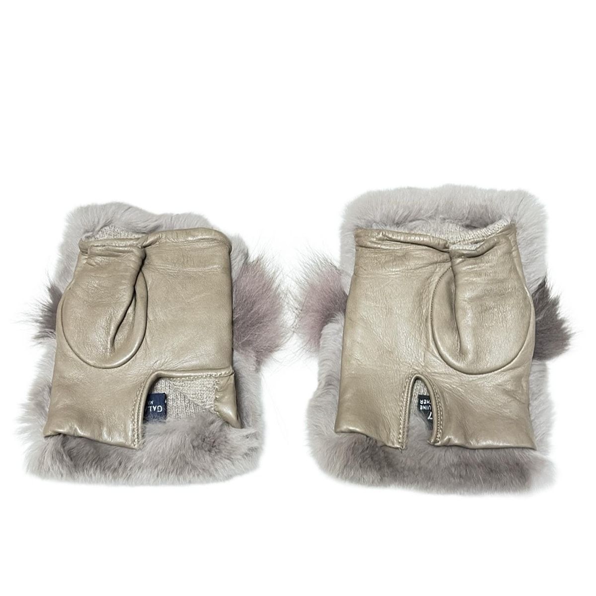 Gala Gloves(ガラグローブ) 手袋 レディース - グレーベージュ ファー