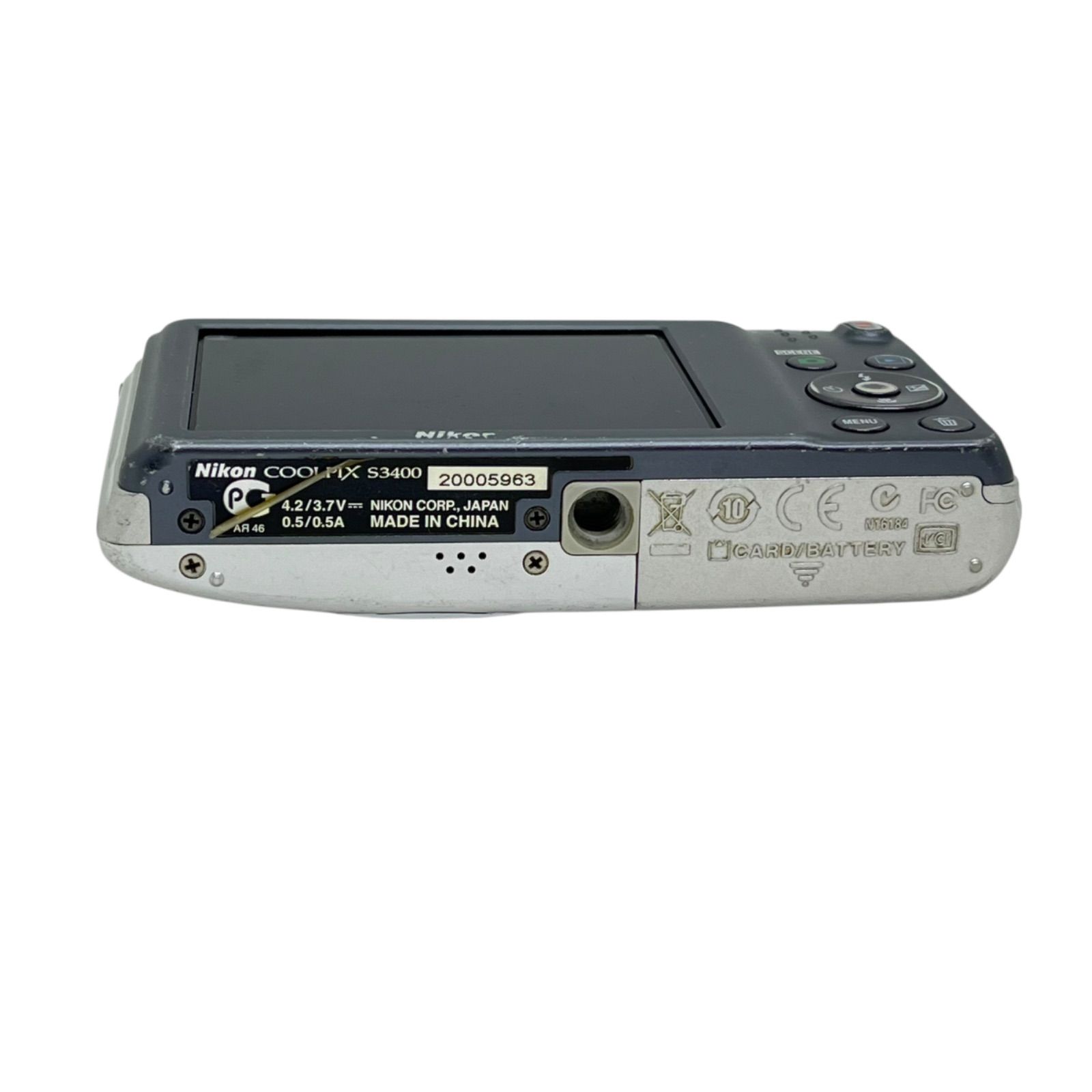管2510-15】動作未確認☆NIKON ニコン COOLPIX S3400 コンパクト